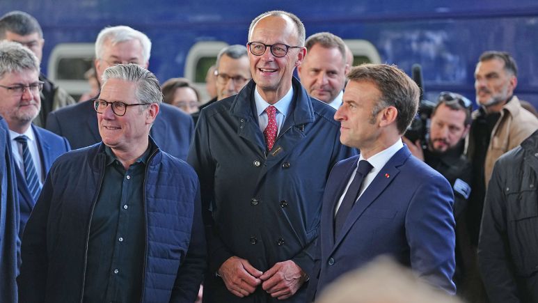 Starmer, Merz und Macron
